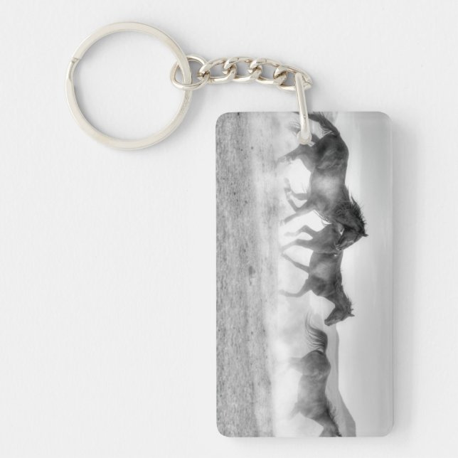 Mustang Run Keychain (Front)