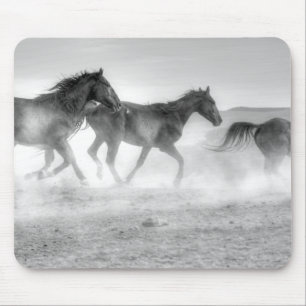 Mustang Run Mouse Pad