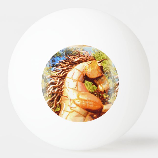 mustang stallion ping pong ball (Front)
