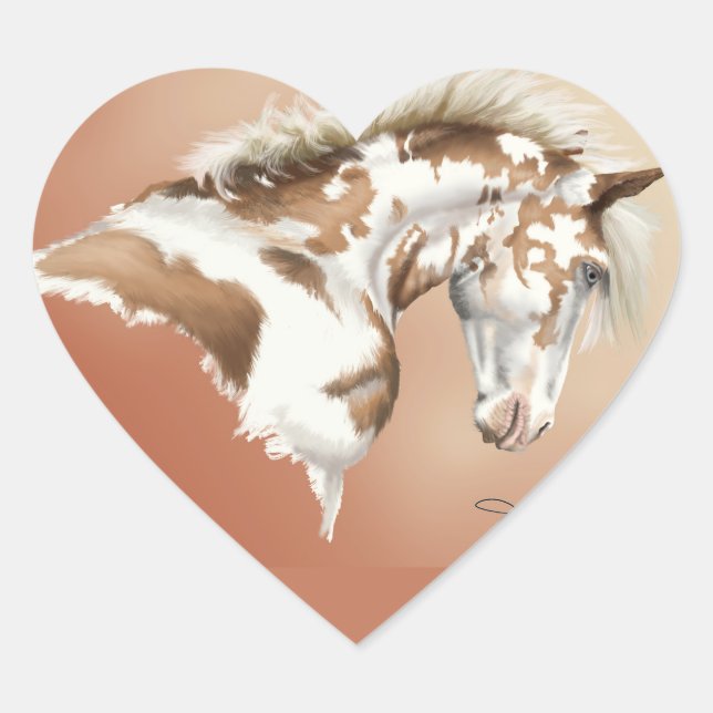 Mustang Wild Xtend Heart Sticker (Front)