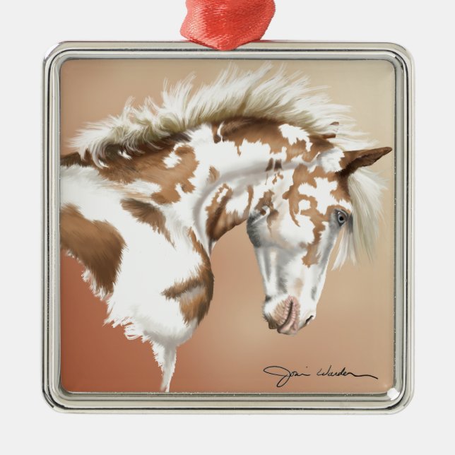 Mustang Wild Xtend Metal Ornament (Front)