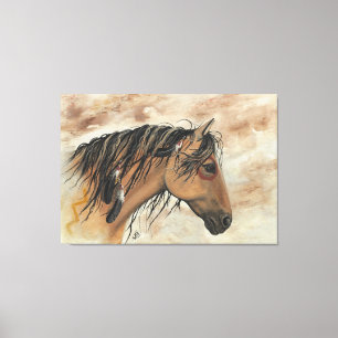 Mustangs majestueux par la copie de toile de