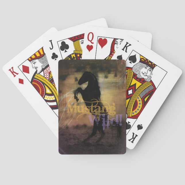 MustangWILD Deck of Playing Cards (Back)