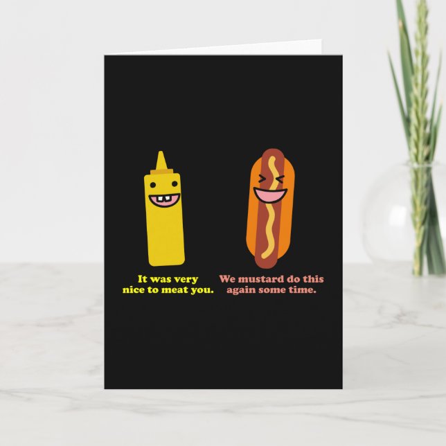 Mustard and Hotdog Card (Front)