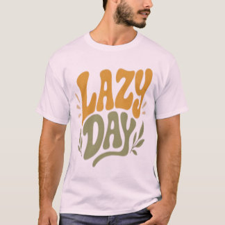 Mustard And Sage Lazy Day Clipart T-Shirt