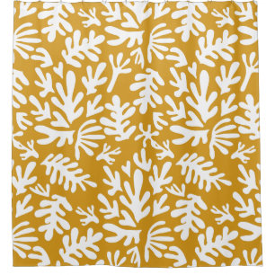 Mustard and white abstract boho Modern Pattern