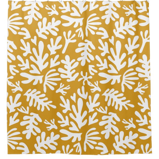 Mustard and white abstract boho Modern Pattern (Front)