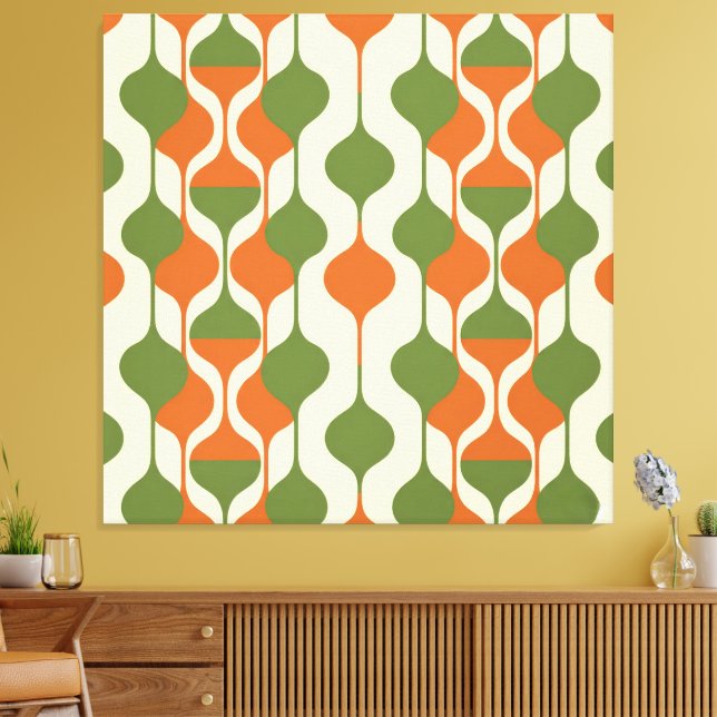 Mustard Bloom Canvas Print (Insitu(LivingRoom))