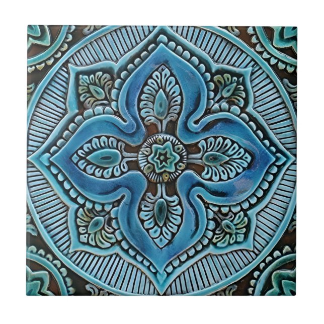 mustard blus pattern tiles (Front)