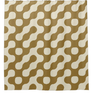 Mustard Bold Mid Century Retro Geometric Dots