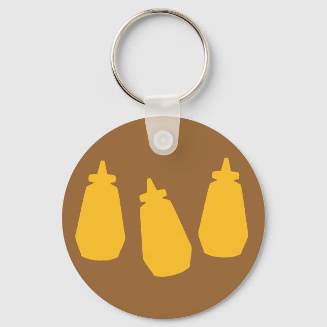 Mustard Bottles Keychain (Front)