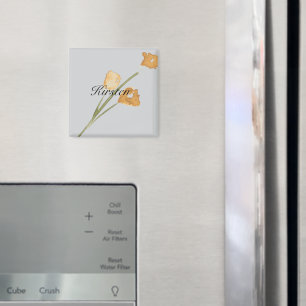 Mustard Bud Flowers Magnet