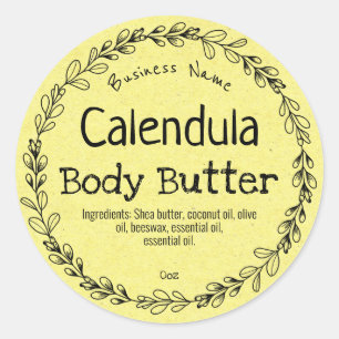 Mustard Calendula Étiquettes de produits