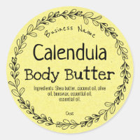 Mustard Calendula Product Labels