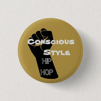 Mustard Conscious Style Hip Hop button
