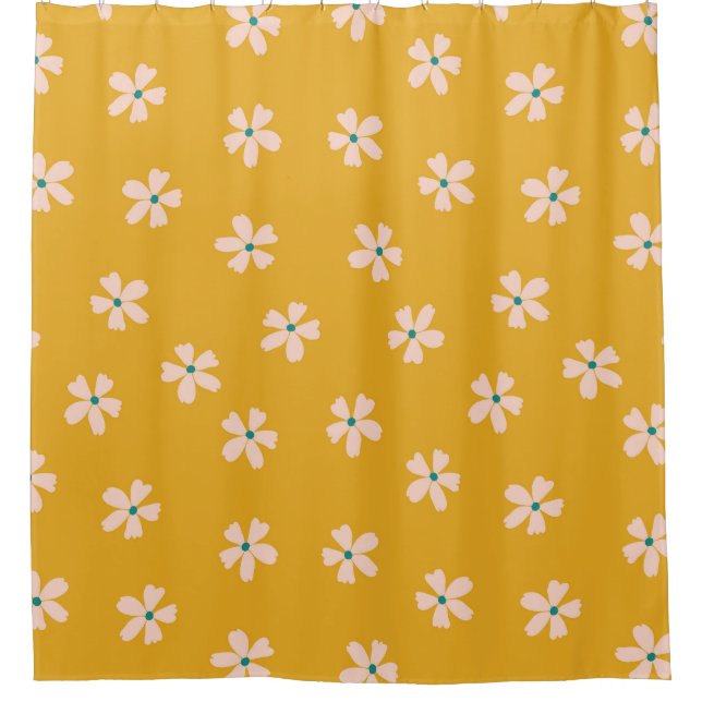 Mustard floral: vintage ditsy blender (Front)