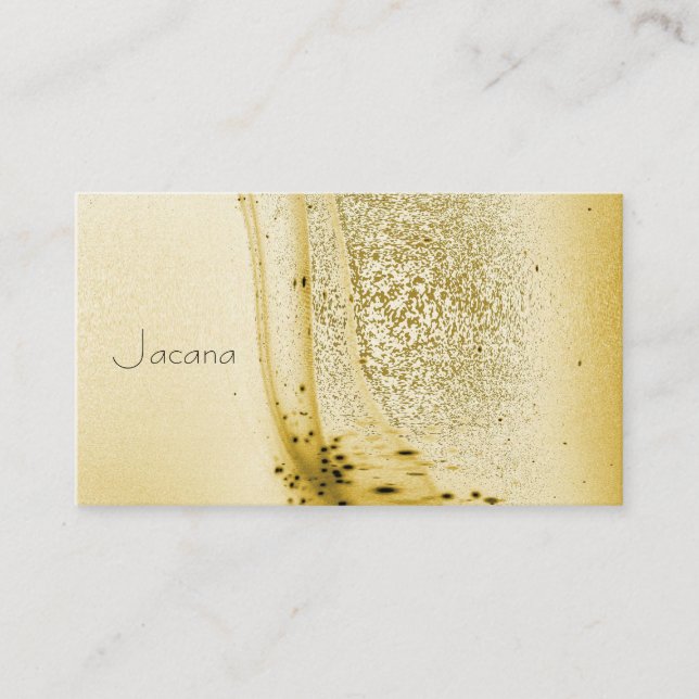 Mustard Flower Design Business Card (Front)