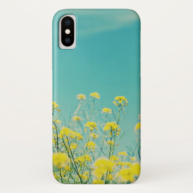 Mustard Flowers Nature  Case-Mate iPhone Case (Back)