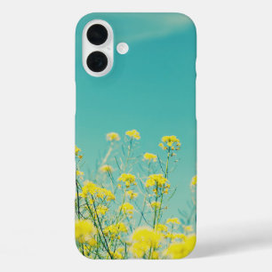 Mustard Flowers Nature iPhone 16 Plus Case