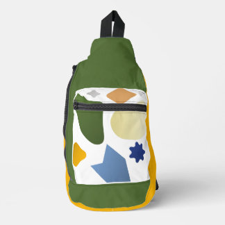Mustard Geometric Sling Bag