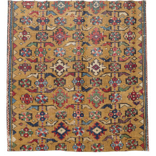Mustard Khyrdagyd 19th Century Colourful Dark Red