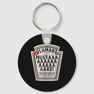 Mustard Lamar Tv Off Use Your Heart Funny Mustard Keychain