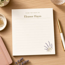 Mustard Lavender From the Desk of Personalized