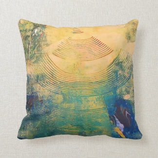 Mustard Please Throw Pillow