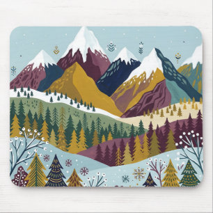 Mustard Plum Mountain Peaks Mousepad