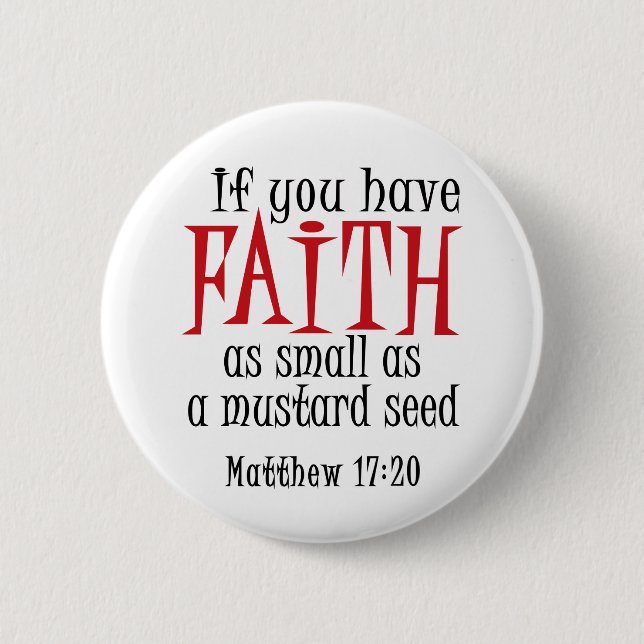 Mustard Seed 2 Inch Round Button (Front)