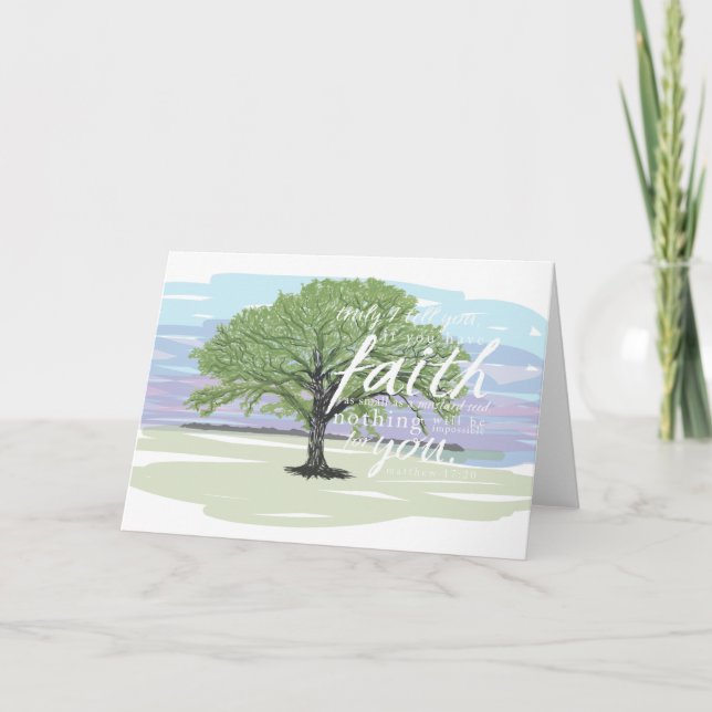 Mustard Seed Faith Carte pour notes, Matthieu 17:2 (Devant)