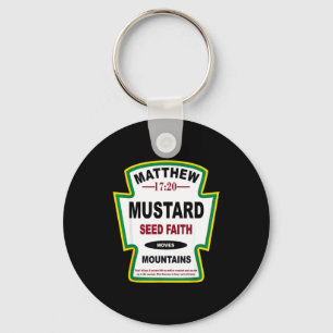 Mustard Seed Faith Matthew 17_20 Christian Condime Keychain