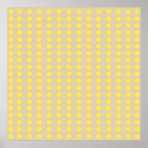 Mustard Spice Moods Dots Poster