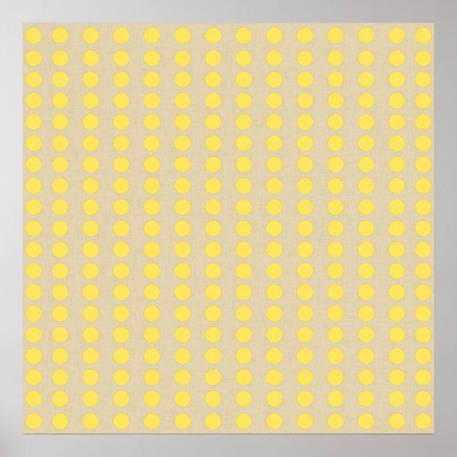 Mustard Spice Moods Dots Poster (Front)
