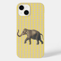 Mustard Spice Moods Dots with Elephant