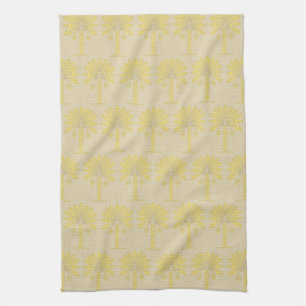 Mustard Spice Moods Palm Kitchen Towel