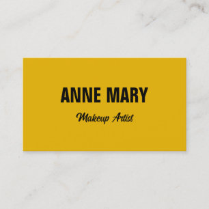 Mustard Yellow Black Colourful Bright Professional Business Card