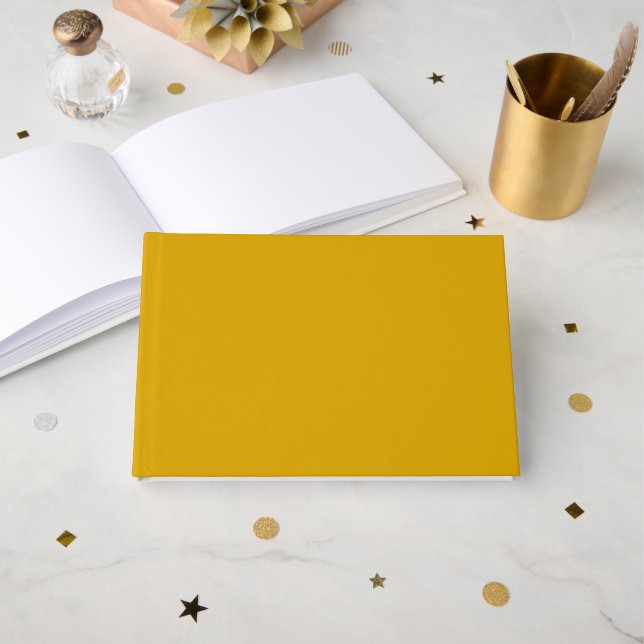 Mustard Yellow Guest Book (Front Open)