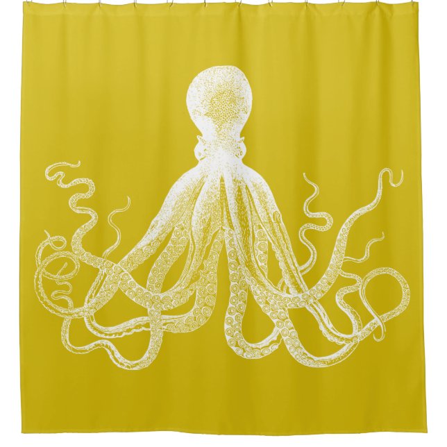 Mustard Yellow Kraken Octopus (Front)