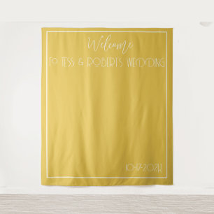 Mustard Yellow Minimalist Tapestry