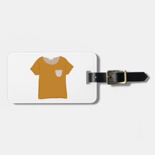 Mustard Yellow Minimalist Top Luggage Tag
