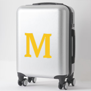Mustard Yellow Monogram Initials Name Custom Colou