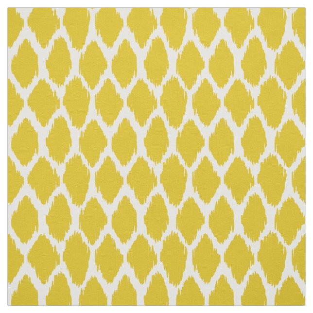 Mustard Yellow Ogee Pattern Fabric (Swatch)