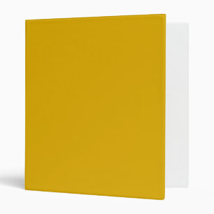 Mustard Yellow Solid Color Binder