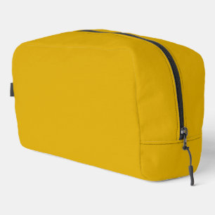 Mustard Yellow Solid Color Dopp Kit