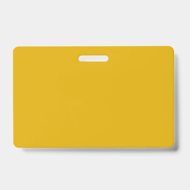Mustard Yellow Solid Colour Badge (Front)