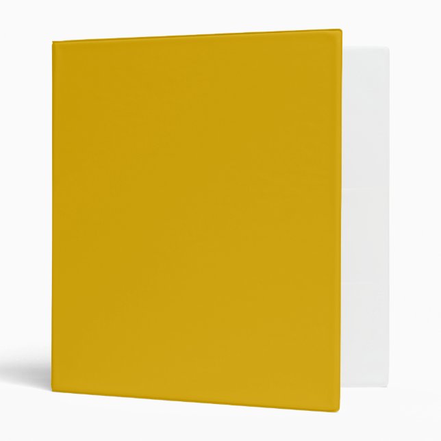 Mustard Yellow Solid Colour Binder (Front/Inside)