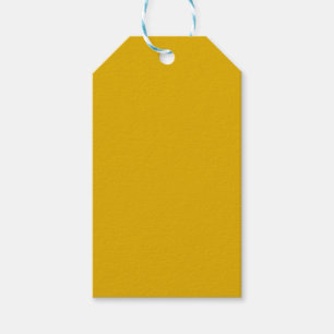 Mustard Yellow Solid Colour Gift Tags