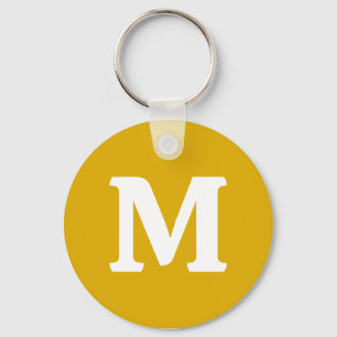 Mustard Yellow Solid Colour Keychain