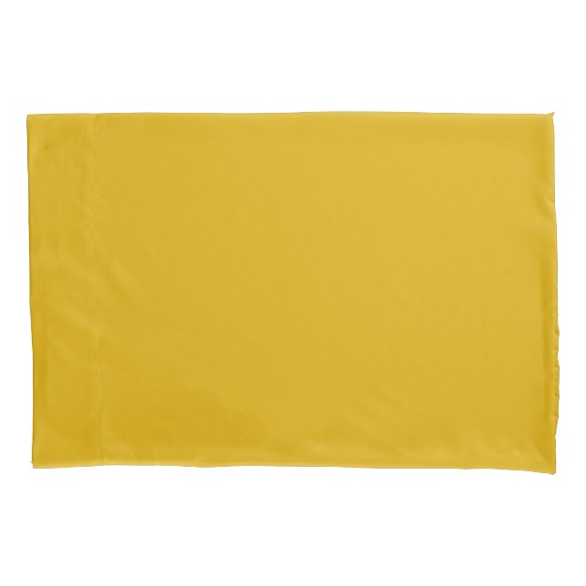 Mustard Yellow Solid Colour Pillowcase (Front)